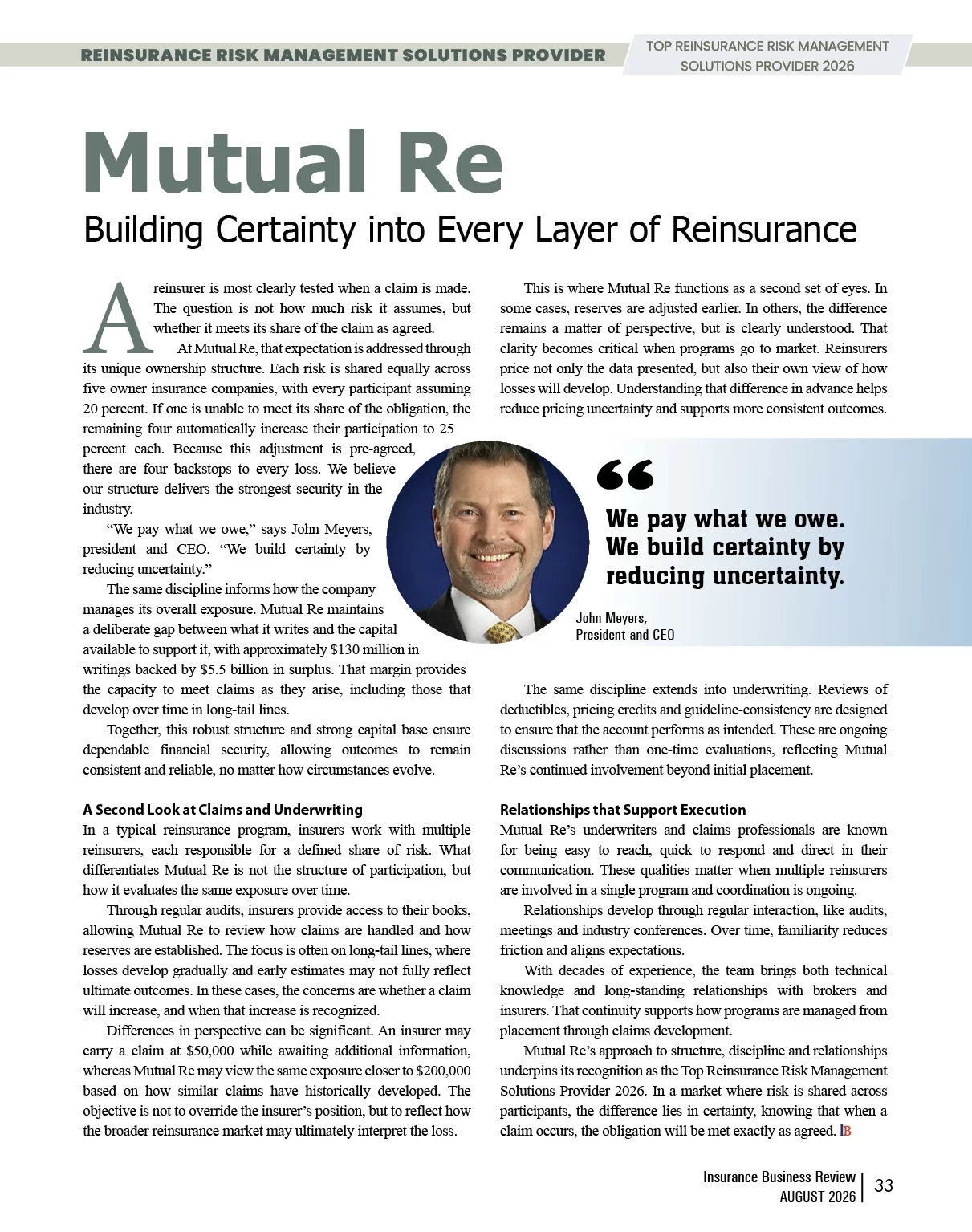  Insurance Risk Management | Insurance Business Review