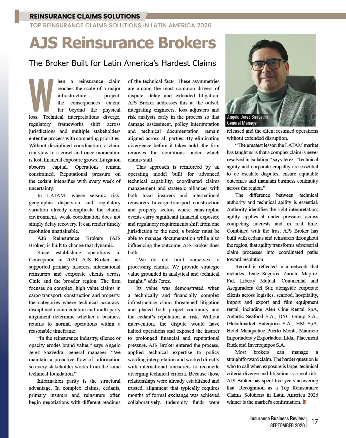  Claim Services Latam | Insurance Business Review